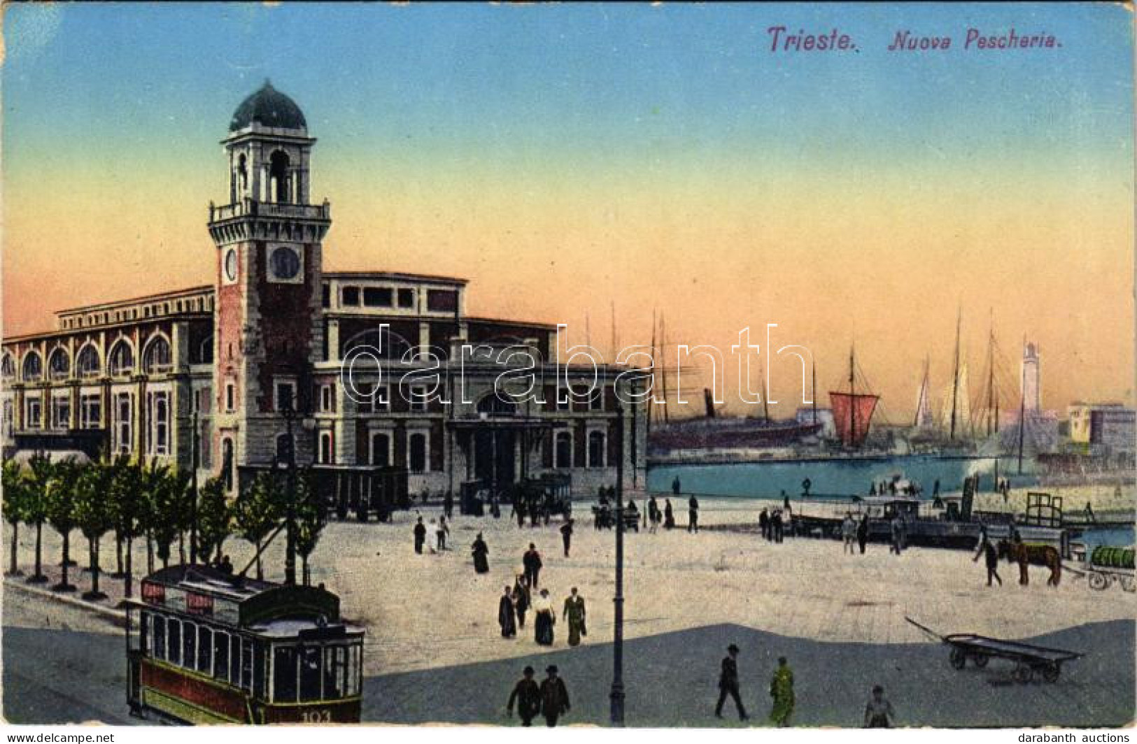 ** T1 Trieste, Nuova Pescheria / Fish Market Hall, Tram - Unclassified