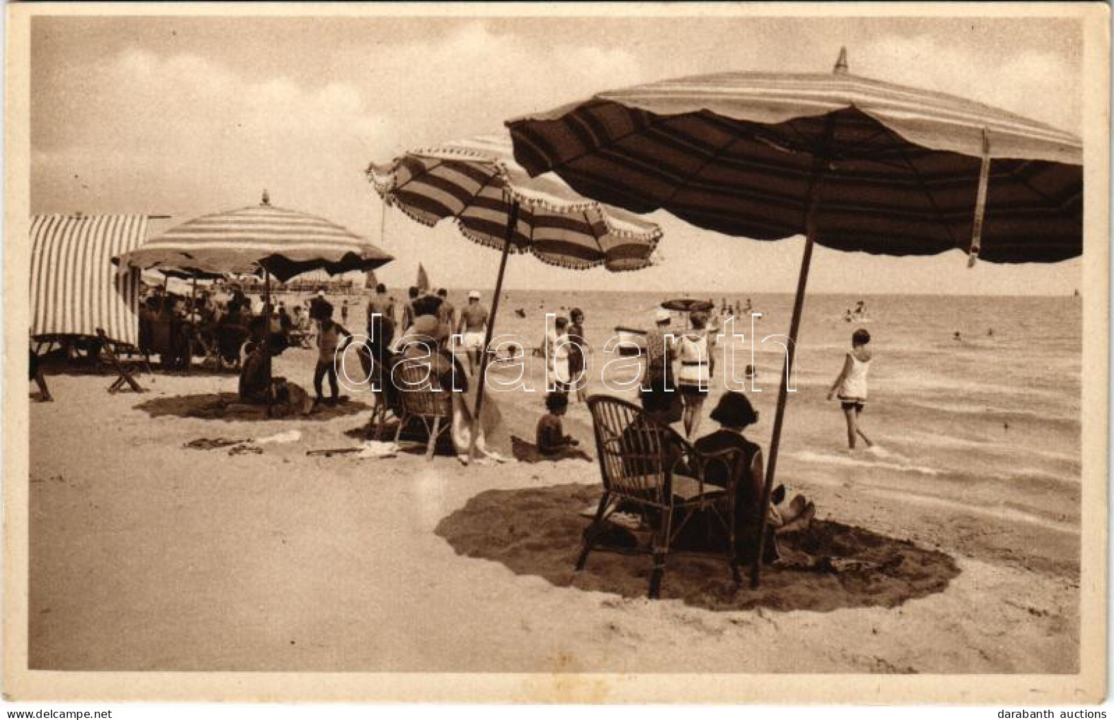 ** T2/T3 Venezia, Venice; Lido, Spiaggia / Beach, Bathers - Non Classés