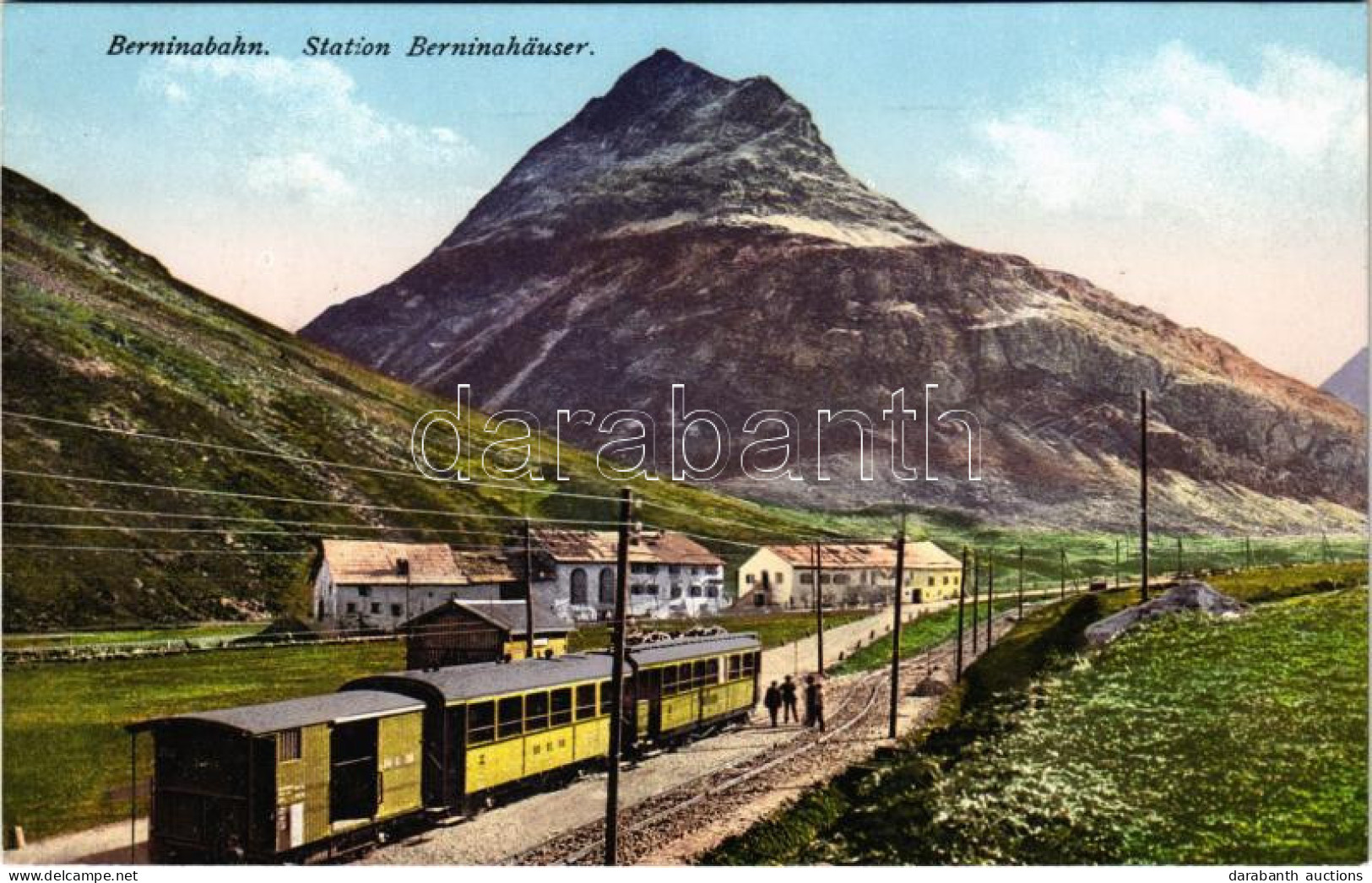 ** T1 Berninahäuser (Pontresina), Berninabahn / Railway Station, Train - Ohne Zuordnung