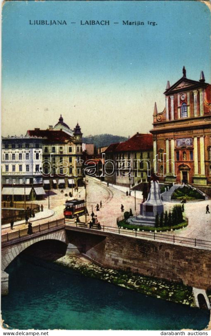 ** T2/T3 Ljubljana, Laibach; Marijin Trg / Square, Tram (EK) - Non Classificati