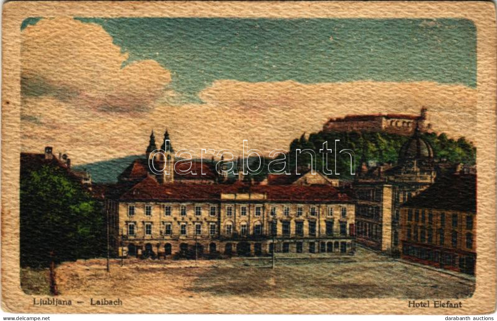 T2/T3 1918 Ljubljana, Laibach; Hotel Elefant (EK) - Ohne Zuordnung