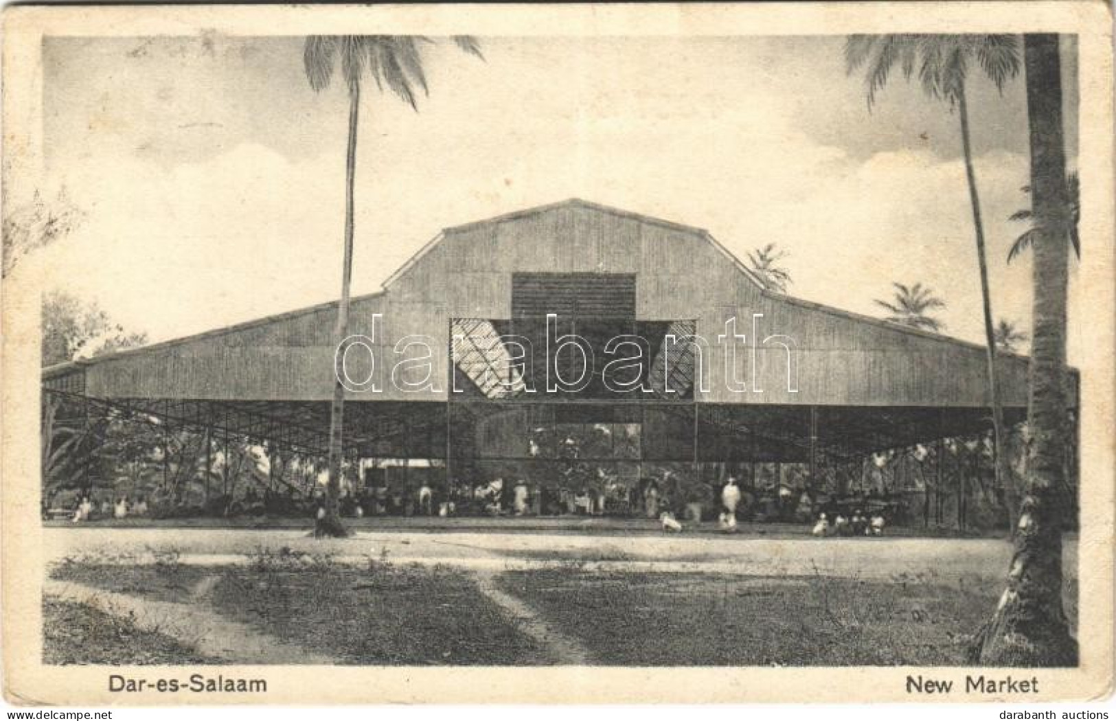 T3 1928 Dar Es-Salaam, Daressalam (Deutsch-Ost-Afrika); The New Market, German East Africa, Colony (EB) - Sin Clasificación