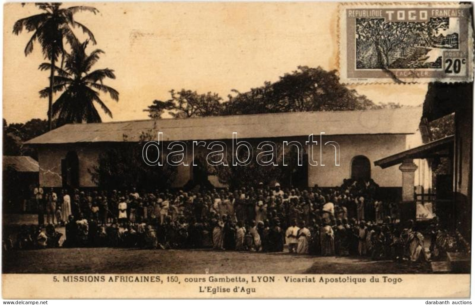 T3 1932 Missions Africaines, 150, Cours Gambetta, Lyon - Vicariat Apostolique Du Togo. L'Eglise D'Agu / Church Of Agu, T - Non Classés