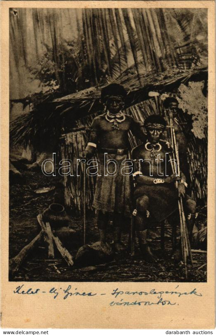 * T3 1929 Ost-Neu-Guinea Handwerksburschen Auf Wanderscahft / Kézművesek Pápua Új-Guinea-ból / Papua New Guinean Folklor - Zonder Classificatie