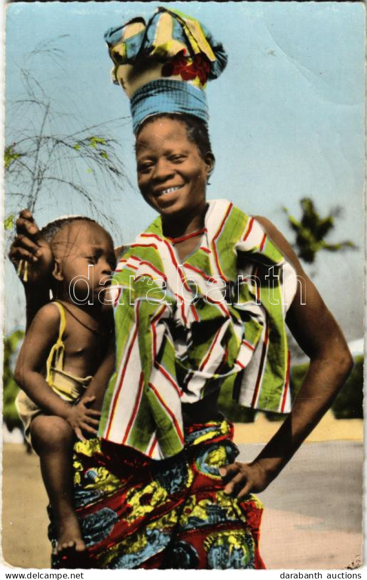 * T3 L'Afrique En Couleurs. Mere Et Enfant / African Folklore, Mother And Child (EB) - Ohne Zuordnung