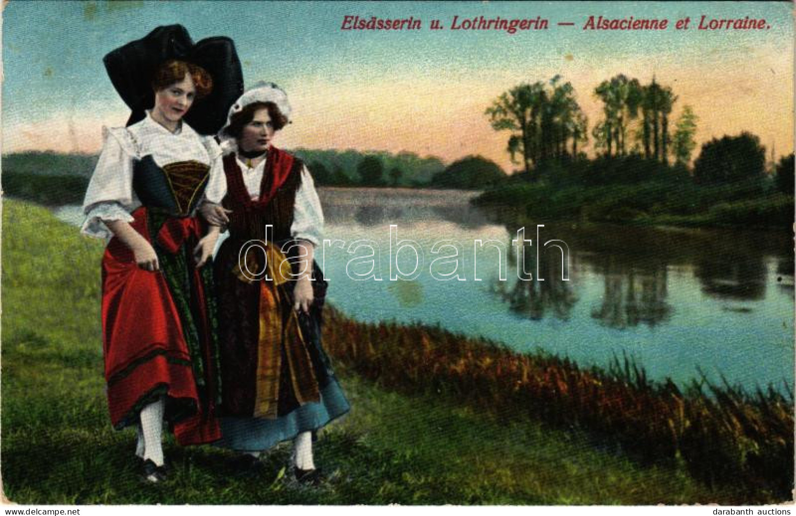 T2/T3 Elsässerin U. Lothringerin / Alsacienne Et Lorraine / French Folklore (EK) - Unclassified