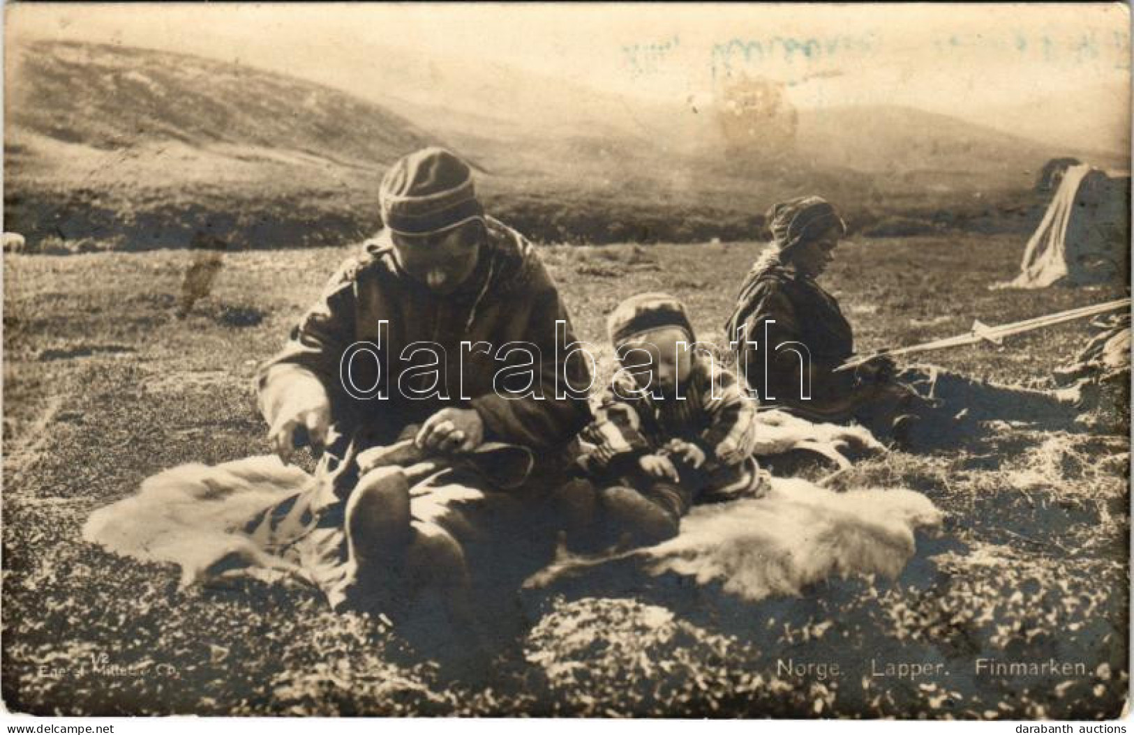 ** T4 Norge. Lapper. Finmarken / Nordic Sami (Laplander) Folklore. Foto Hulda Nyberg (b) - Ohne Zuordnung