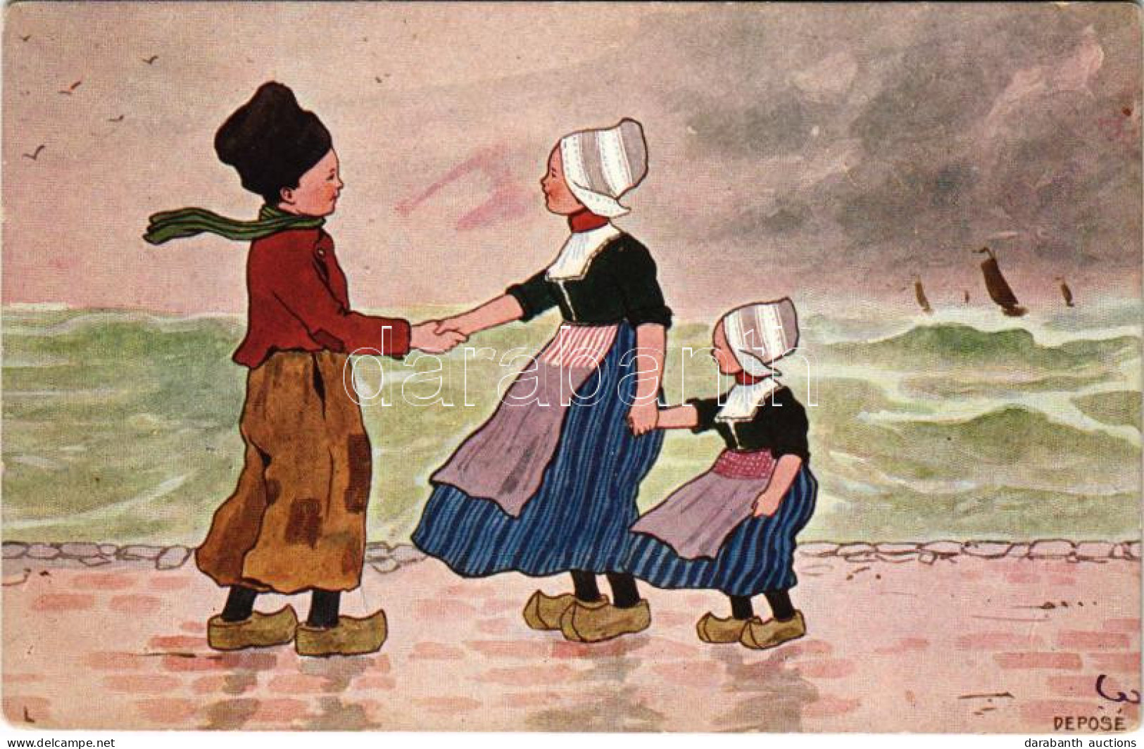 T2/T3 Children Art Postcard. B.K.W.I. 840-4. - Non Classés