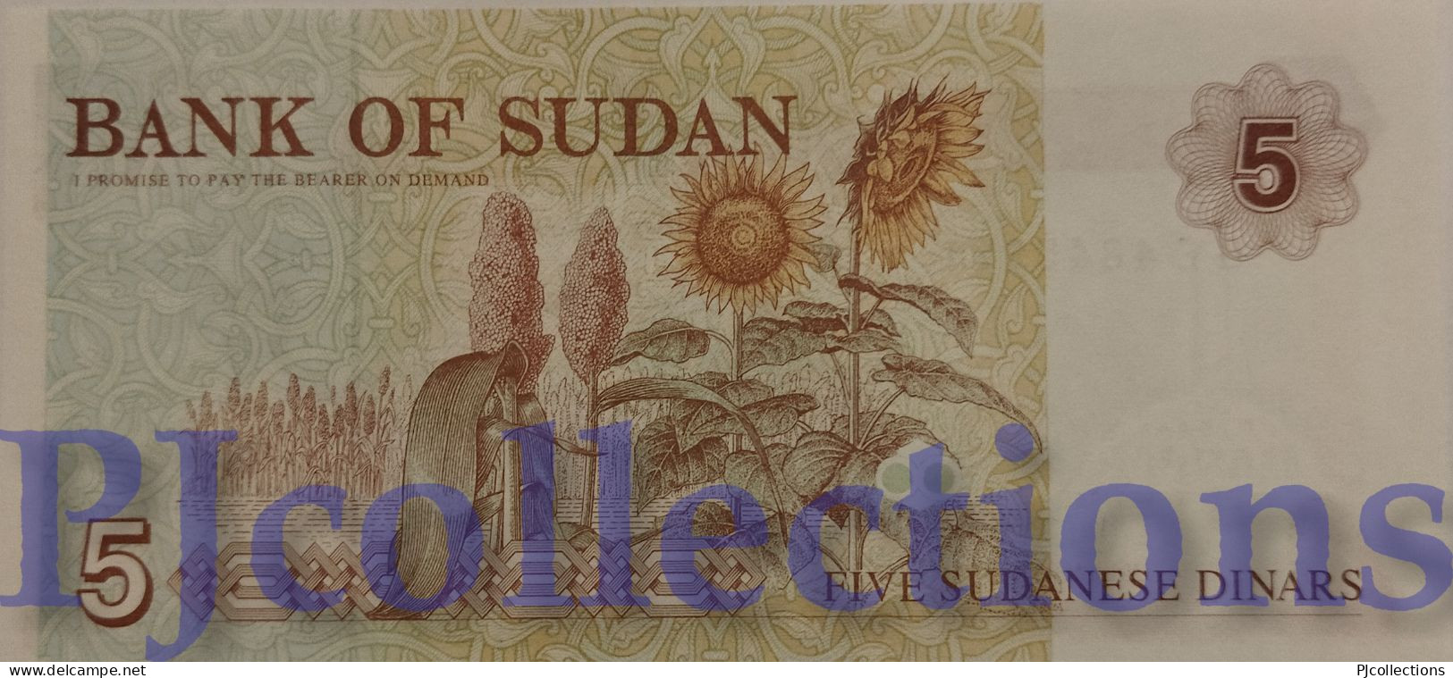 SUDAN 5 DINARS 1993 PICK 51a UNC - Soedan