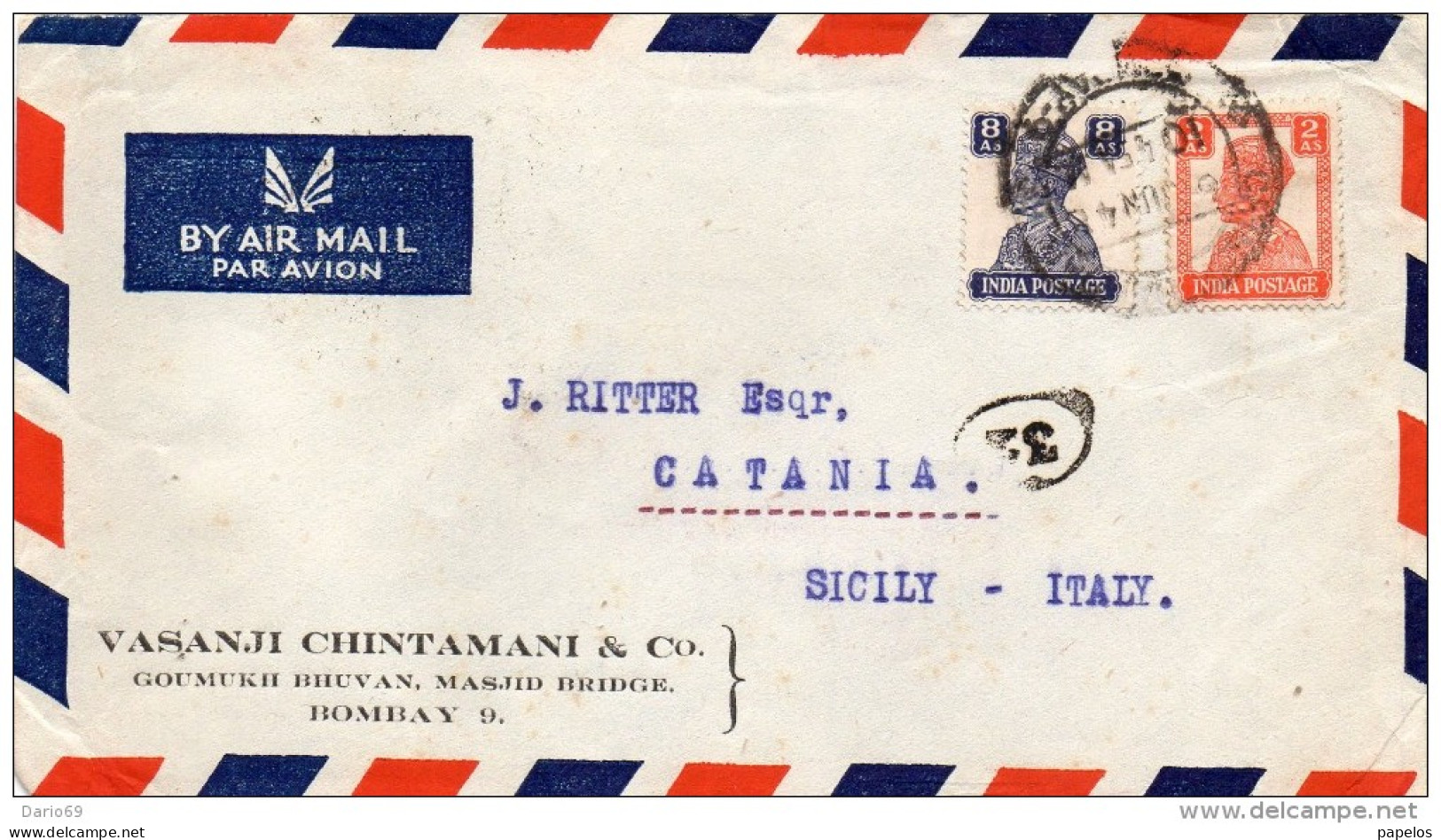 1948 LETTERA - Lettres & Documents