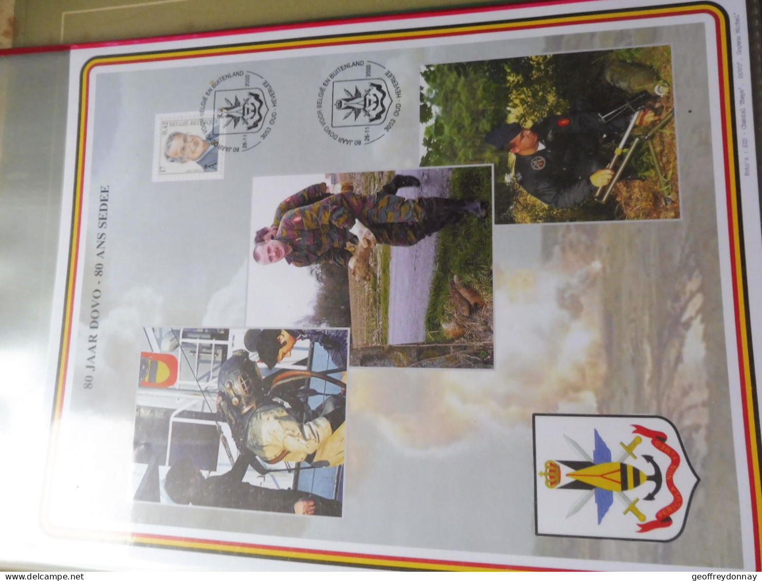 Souvenir Belgique Belgie 2840 ( 2000 ) War Dovo Sedee Militaire Gestempelt Oblitéré Heverlee  Perfect - Commemorative Documents