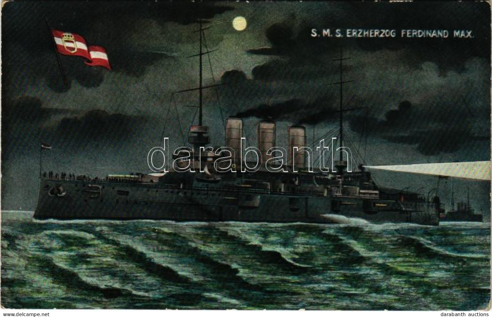 T2/T3 1908 SMS Erzherzog Ferdinand Max Az Osztrák-Magyar Haditengerészet Erzherzog-osztályú Pre-dreadnought Csatahajója  - Non Classificati