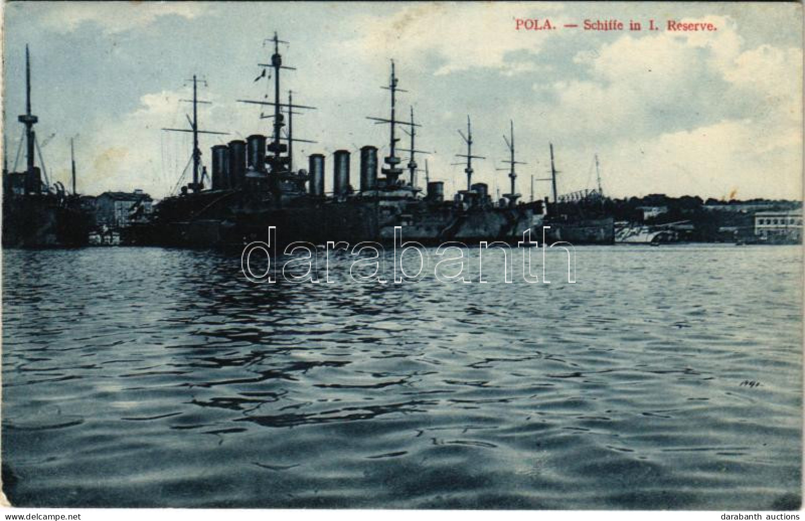 T2/T3 1912 Pola, K.u.K. Kriegsmarine Schiffe In I Reserve / Osztrák-Magyar Haditengerészet Csatahajói Polában A Tartalék - Unclassified