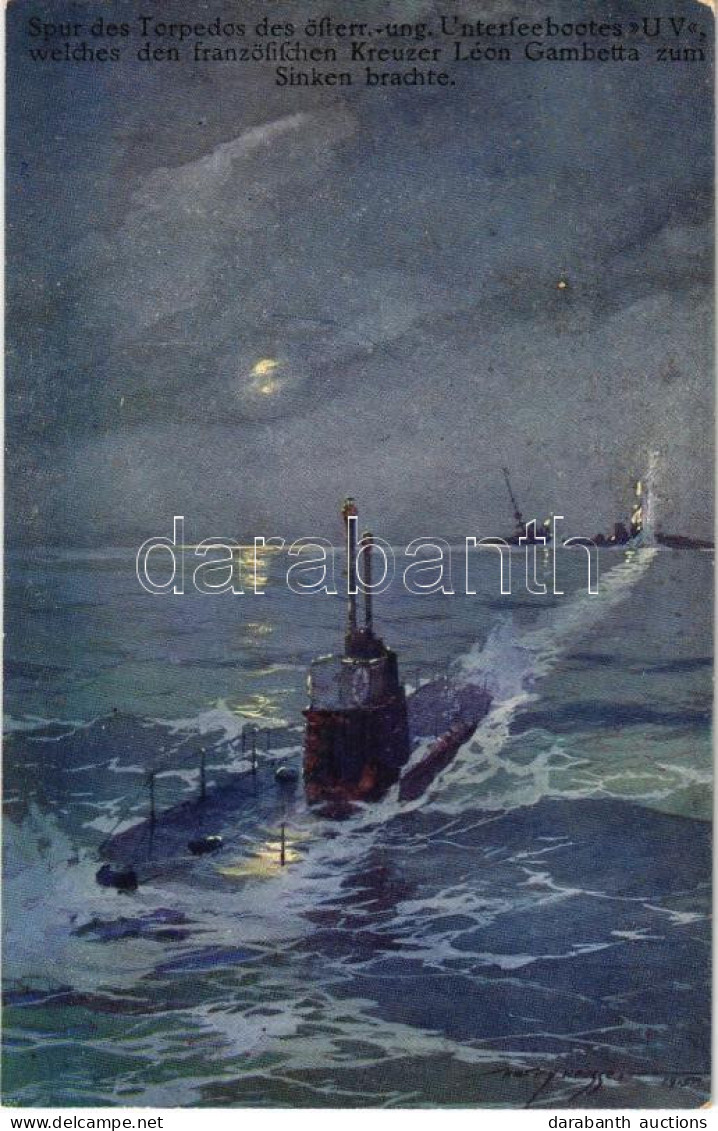 ** T1 Spur Des Torpedos Des österr.-ung. Unterseebootes U V (SM U-5), Welches Den Französischen Kreuzer Léon Gambetta Zu - Sin Clasificación