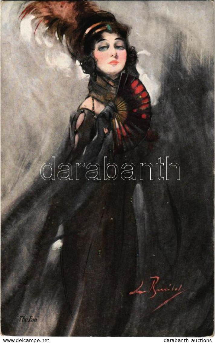 T2/T3 1912 The Fan / Lady Art Postcard - Non Classés