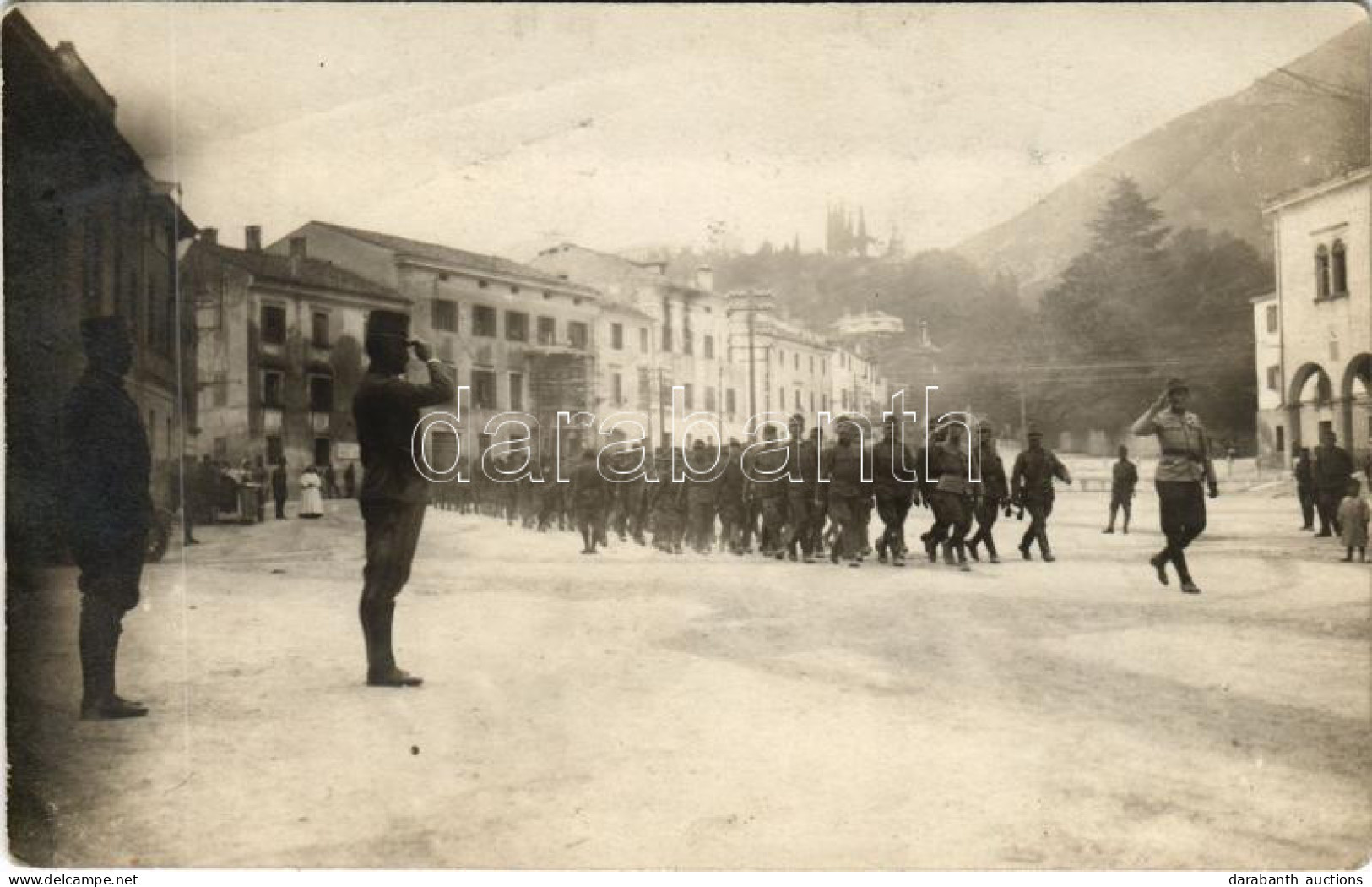 T2/T3 1918 Osztrák-magyar Katonák Felvonulása József Főherceg Vezérezredes Előtt / WWI Austro-Hungarian K.u.K. Military, - Sin Clasificación