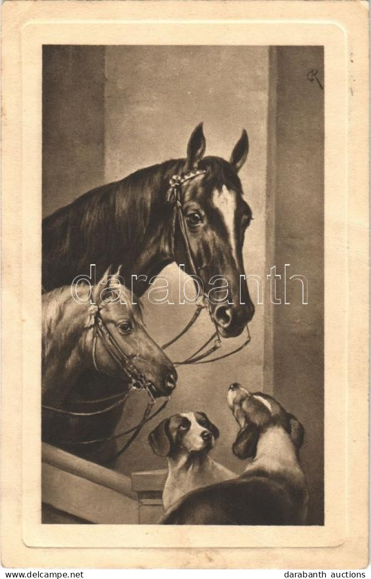 T3 1911 Dogs And Horses (EK) - Non Classificati