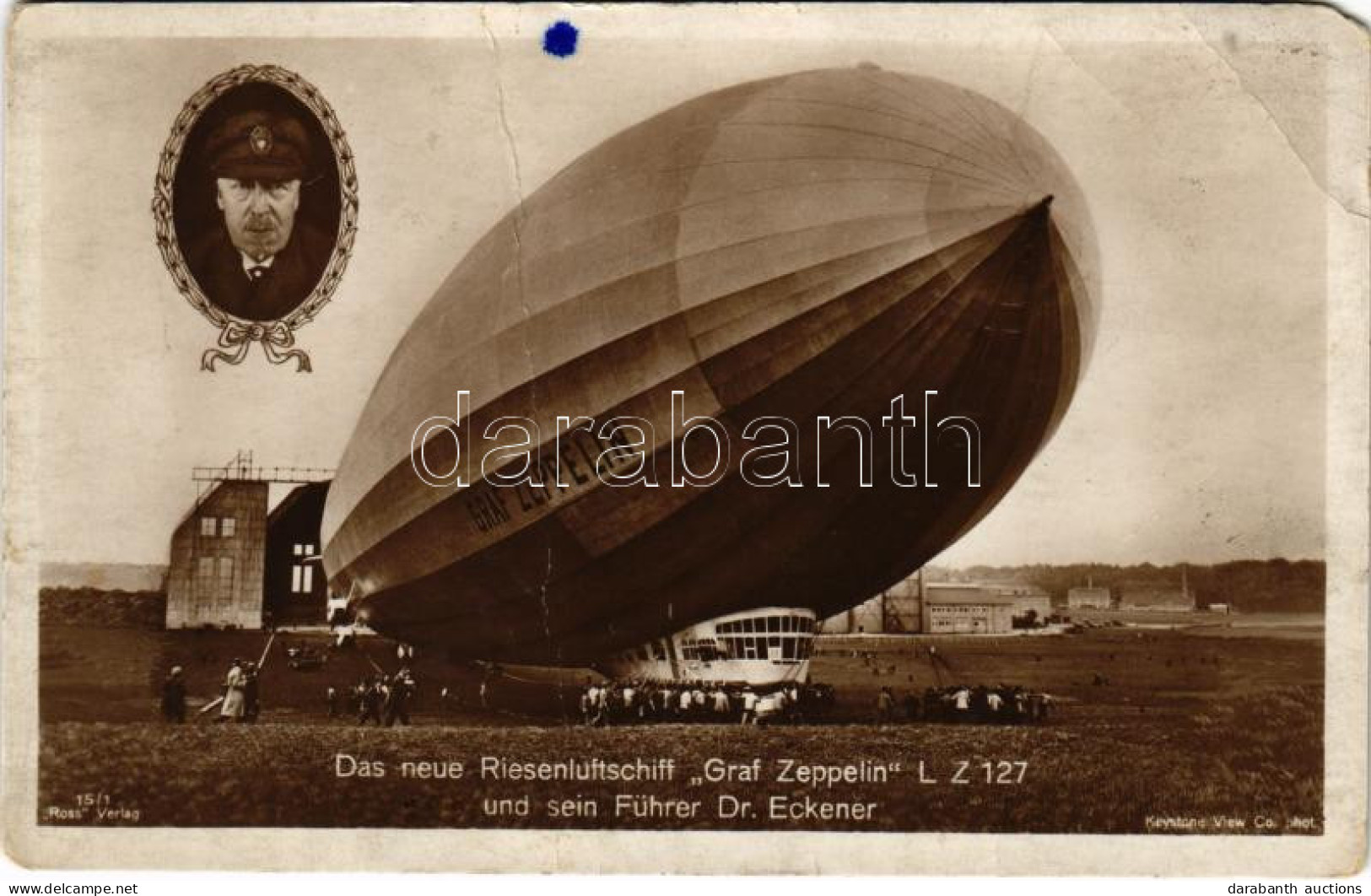 ** T4 Das Neue Riesenluftschiff "Graf Zeppelin" L.Z. 127., Und Sein Führer Dr. Eckener. "Ross" Verlag 15/1. / German Air - Non Classés