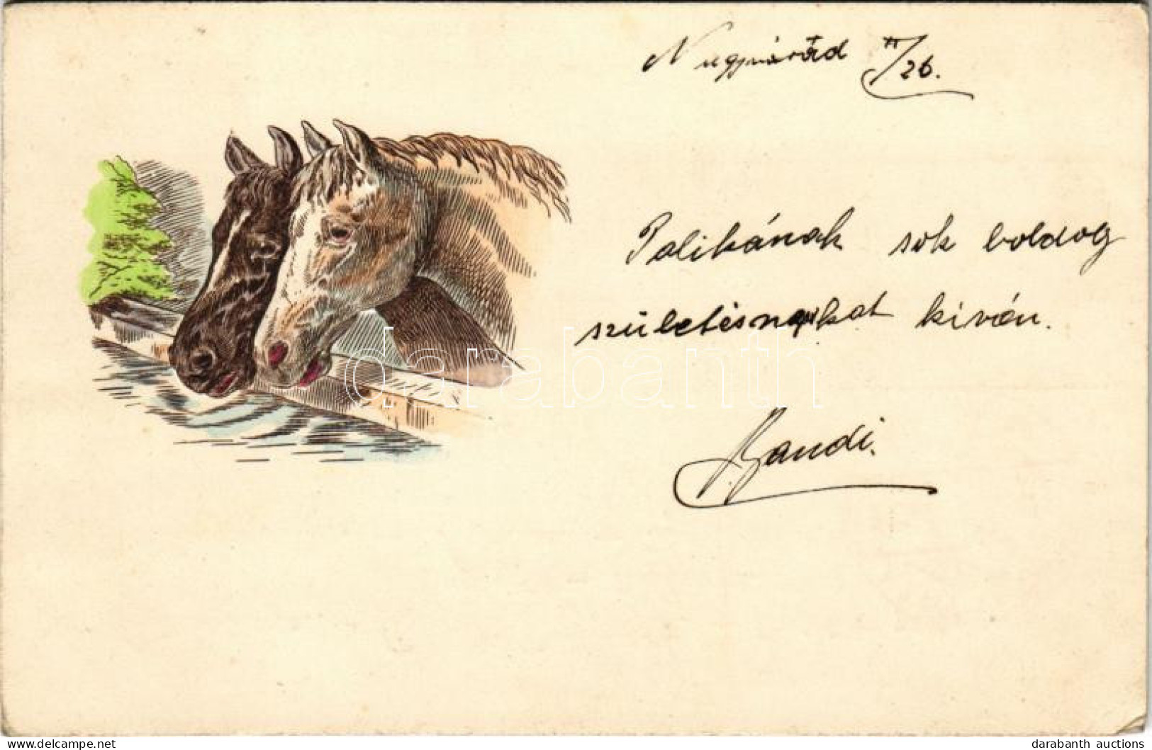 * T2/T3 Lovak / Horses. Emb. Litho (EK) - Non Classés