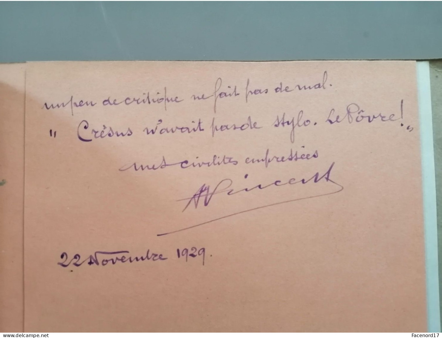 Croquis Au Stylo Poèmes De Alexis Vincent Avec 2 Dédicaces  1929  Rare - Autores Franceses