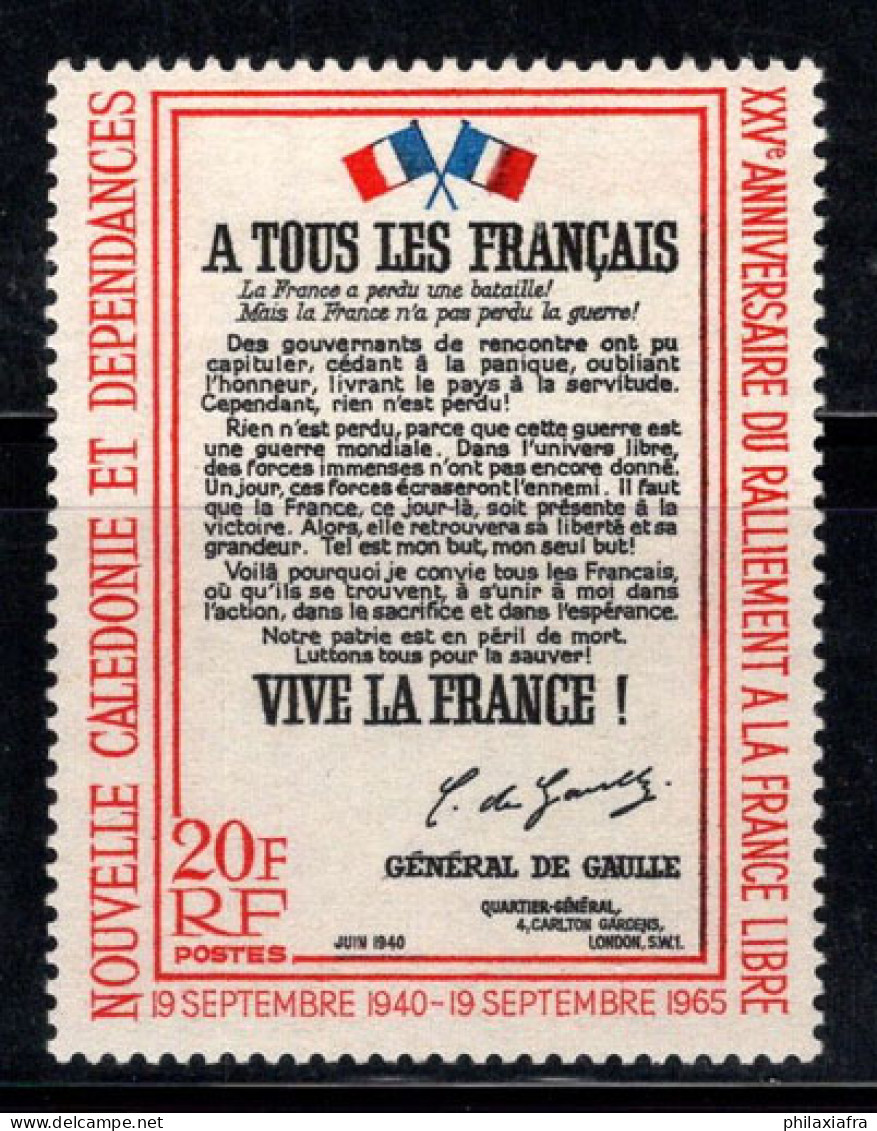 Nouvelle-Calédonie 1965 Mi. 413 Neuf ** 100% Virement, 20 Fr, Document - Nuevos