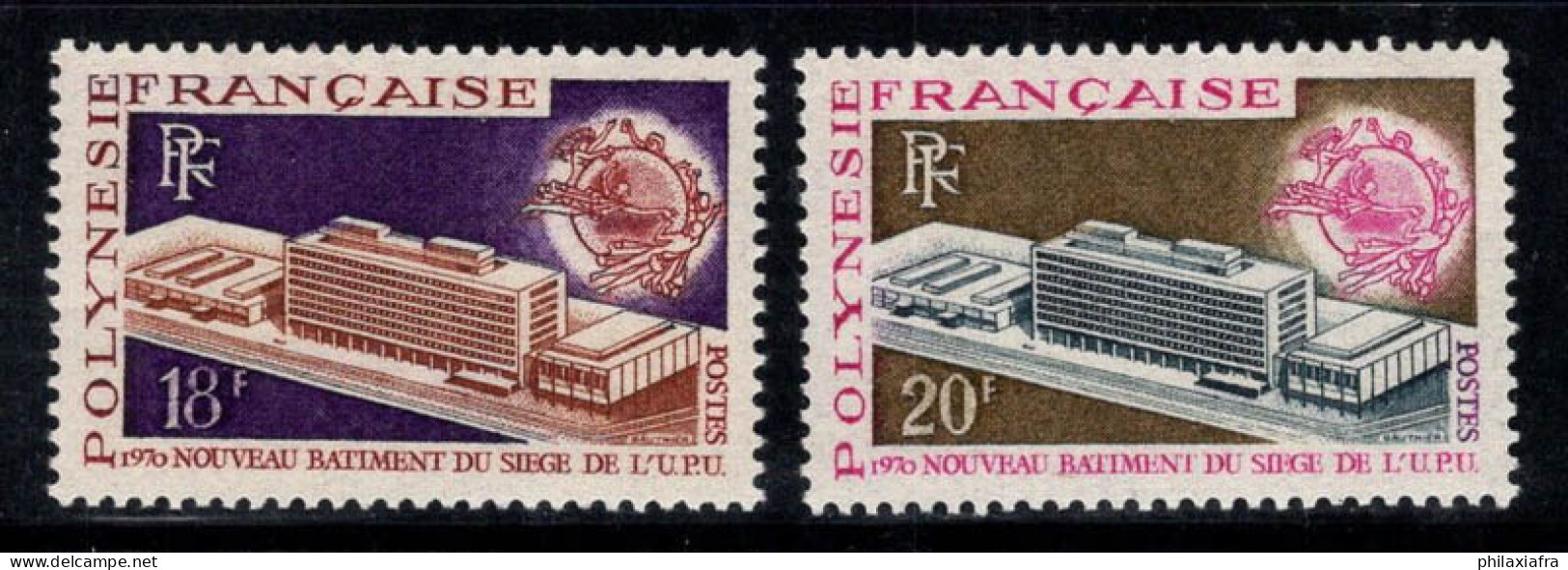 Polynésie Française 1970 Yv. 80-81 Neuf ** 100% UPU - Ungebraucht