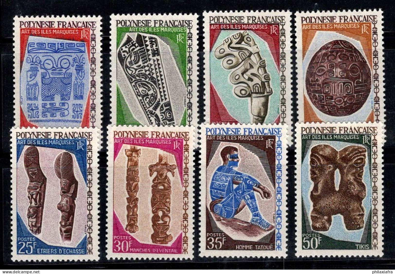 Polynésie Française 1968 Yv. 52-59 Neuf ** 100% Art, Culture - Nuevos