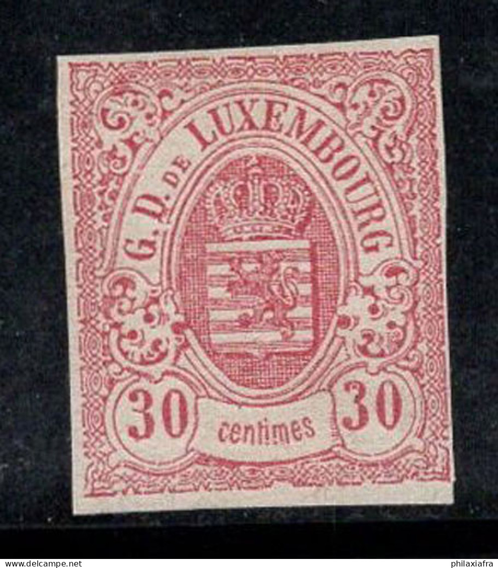 Luxembourg 1859 Mi. 9 Sans Gomme 100% Signé 30 C, Armoiries - 1859-1880 Wapenschild