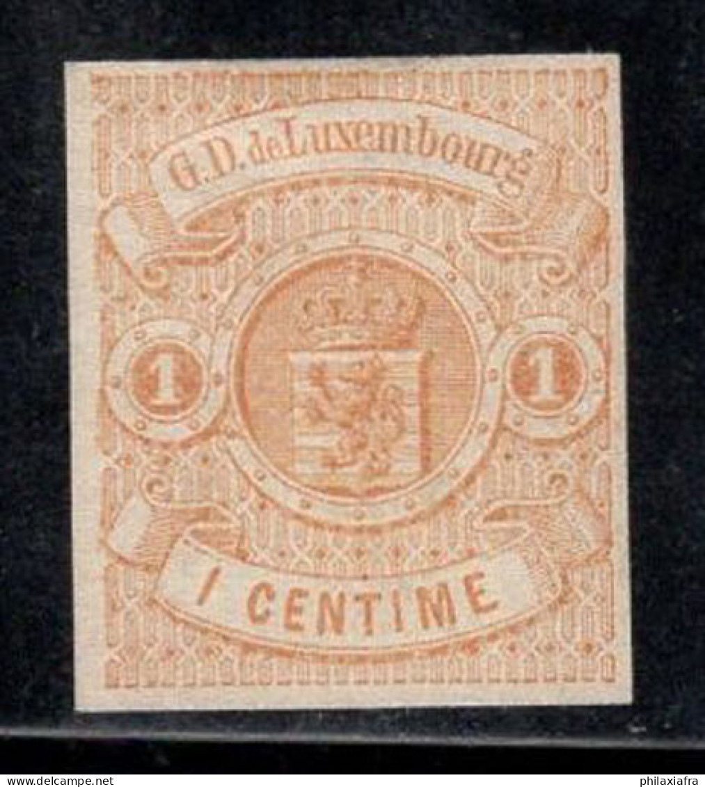 Luxembourg 1859 Mi. 3 Sans Gomme 40% 1 C, Armoiries - 1859-1880 Wapenschild