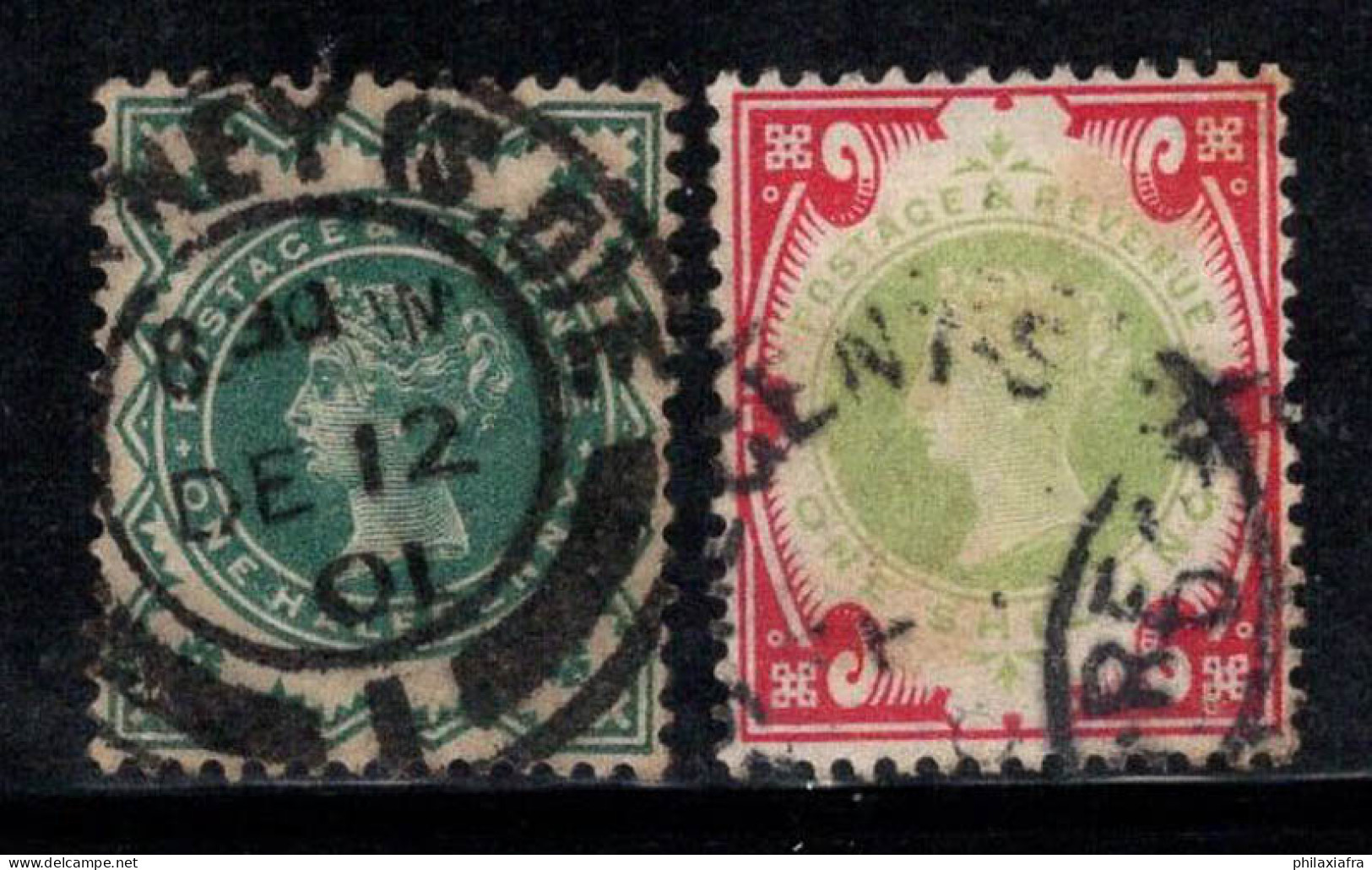 Grande-Bretagne 1900 Mi. 100-101 Oblitéré 100% 1 Sh, Reine Victoria - Used Stamps