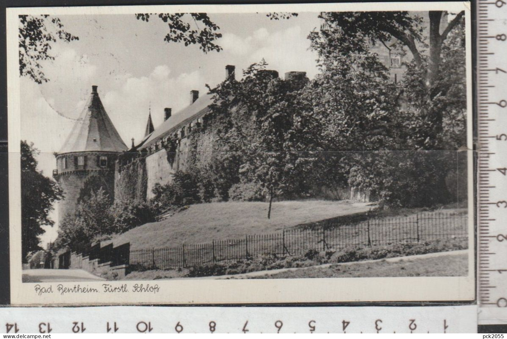 Bad Bentheim - Fürstl. Schloß -  Gelaufen 1957 ( AK 4693 )  Günstige Versandkosten - Bad Bentheim