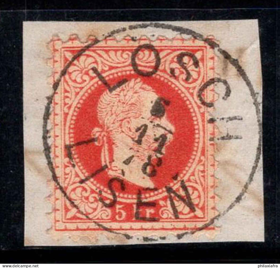 Autriche 1867 Mi. 37 Oblitéré 100% LOSCH 78 LISEN, 5 Kr, Franz Joseph - Gebraucht