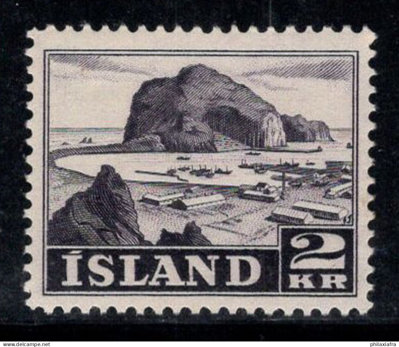 Islande 1950 Mi. 269 Neuf * MH 100% 2 Paysages K-r - Unused Stamps