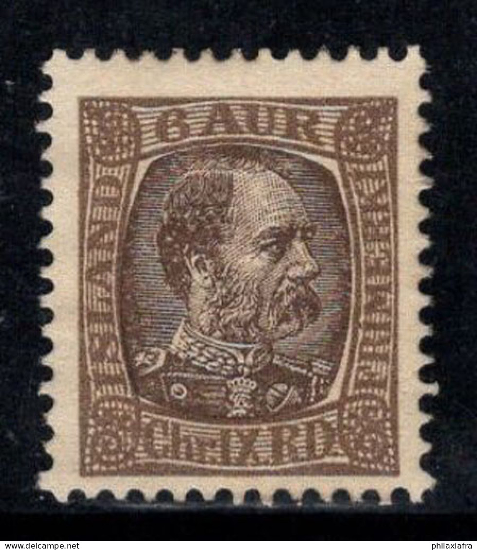 Islande 1902 Mi. 38 Neuf ** 80% 6 A, Roi Christian IX - Neufs