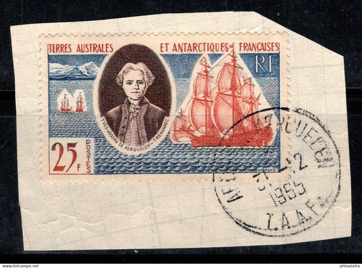 Territoire Antarctique Français TAAF 1959 Yv. 18 Oblitéré 100% 25 F, Tremarec, Navire - Usati