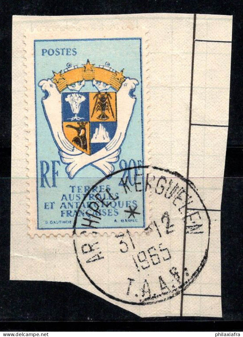 Territoire Antarctique Français TAAF 1959 Yv. 15 Oblitéré 100% 20 F, Armoiries - Oblitérés