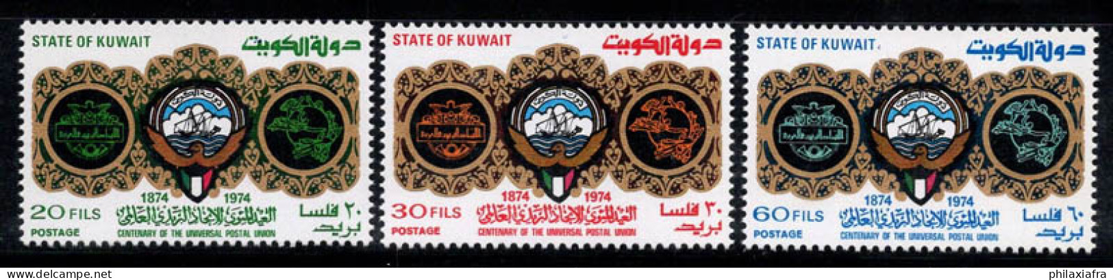 Koweït 1974 Mi. 626-628 Neuf ** 100% UPU - Kuwait