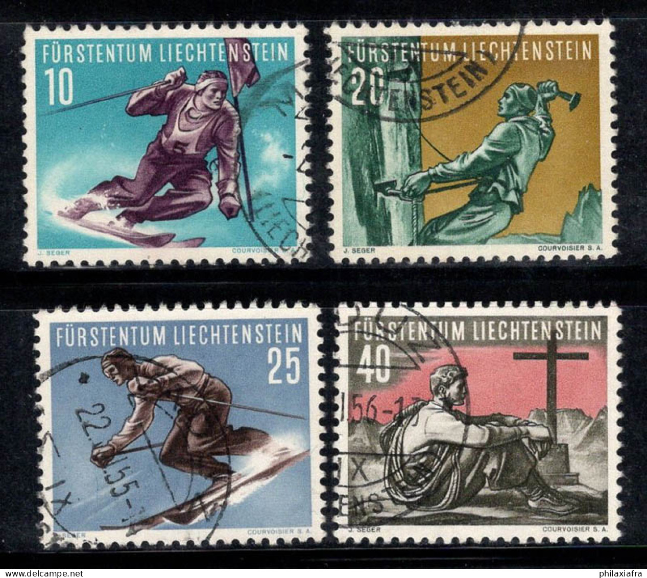 Liechtenstein 1955 Mi. 334-337 Oblitéré 100% Sport - Oblitérés
