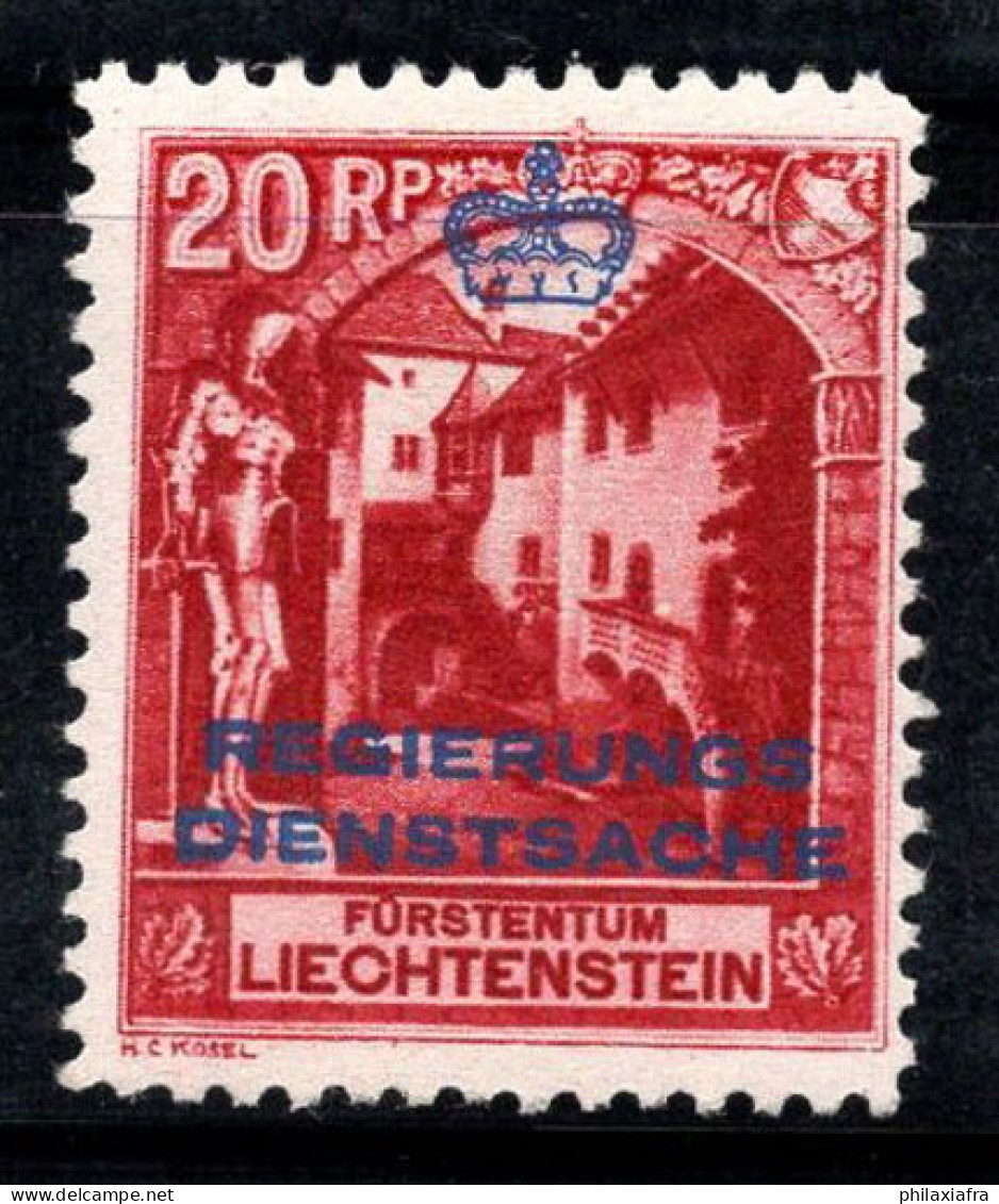 Liechtenstein 1932 Mi. 3 A Neuf * MH 100% Service Paysages, 20 Rp - Oficial
