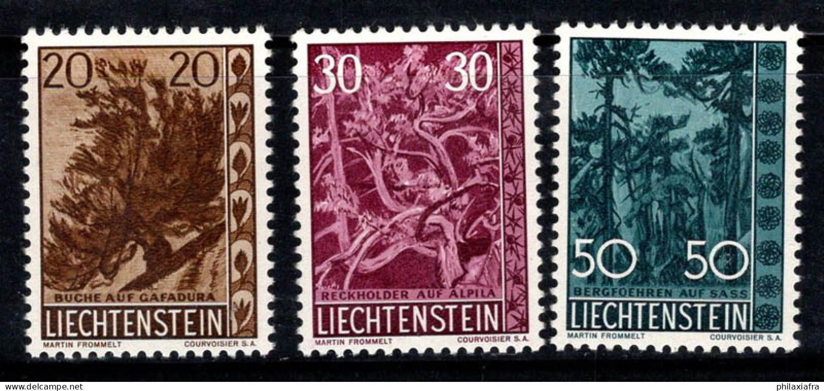 Liechtenstein 1960 Mi. 399-401 Neuf ** 100% Arbres, Flore - Ungebraucht