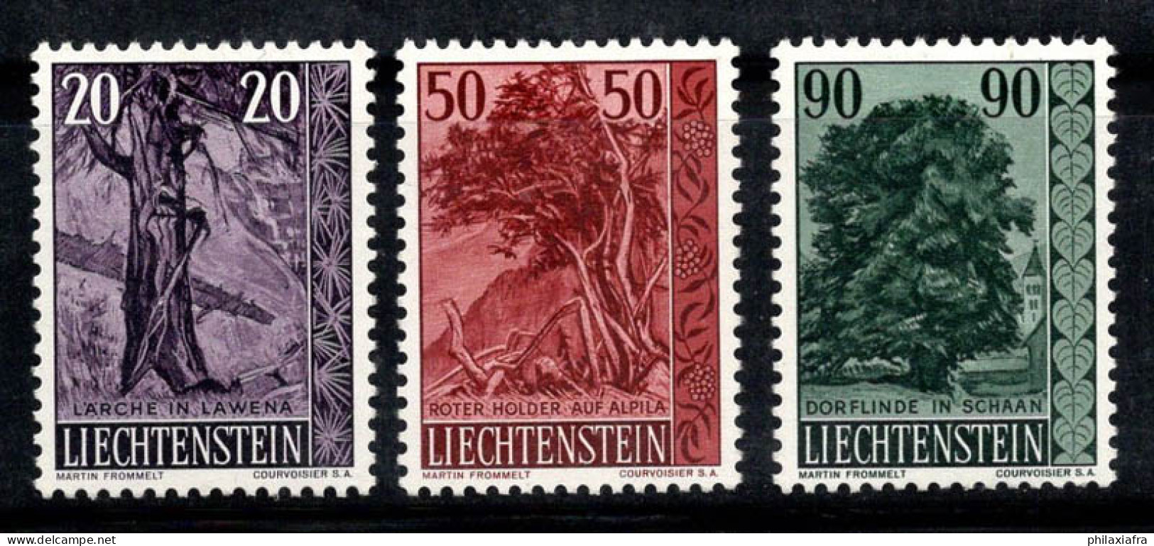 Liechtenstein 1959 Mi. 377-379 Neuf ** 100% Arbres, Flore - Ungebraucht