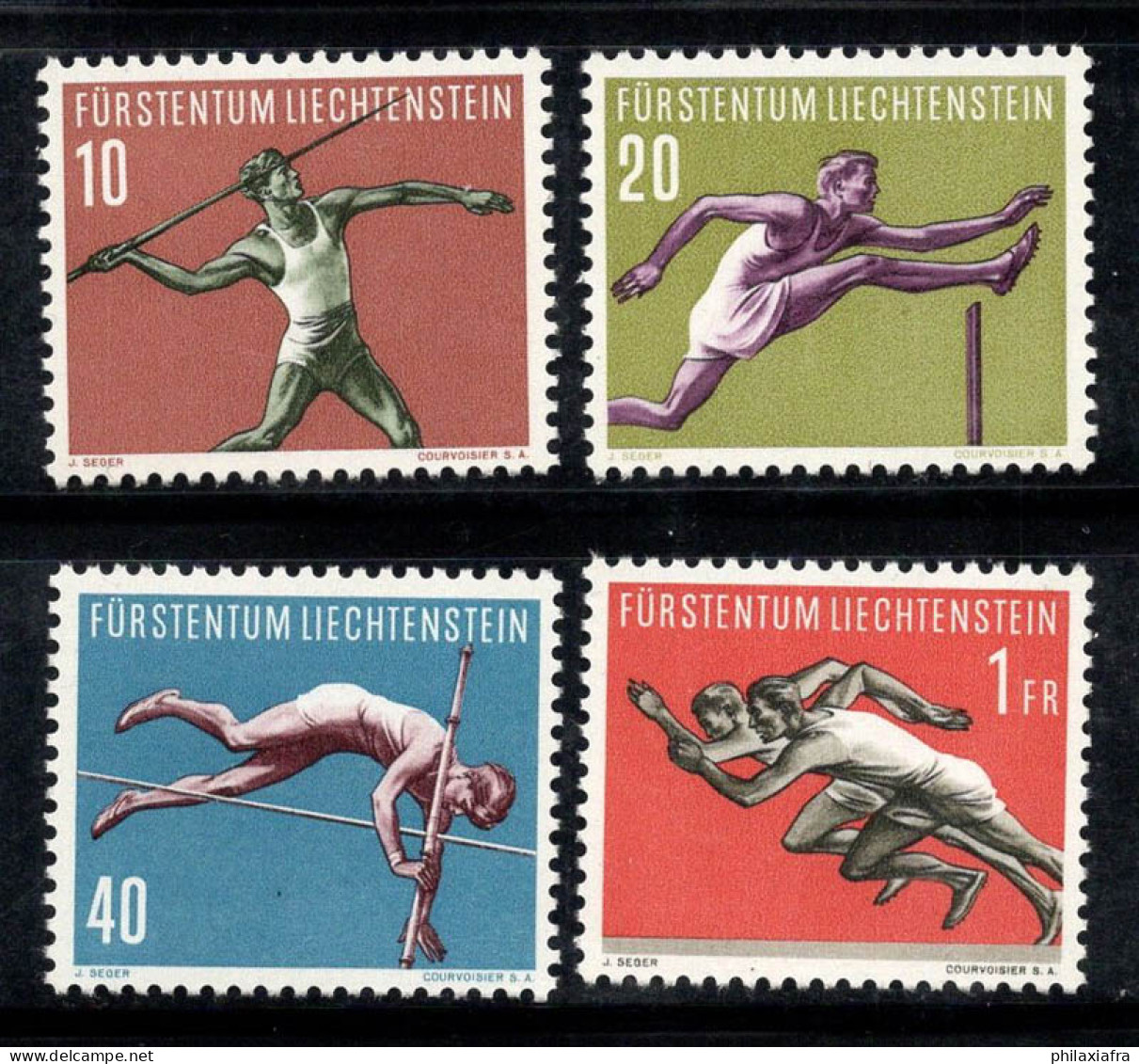 Liechtenstein 1956 Mi. 342-345 Neuf ** 100% Sport - Ungebraucht