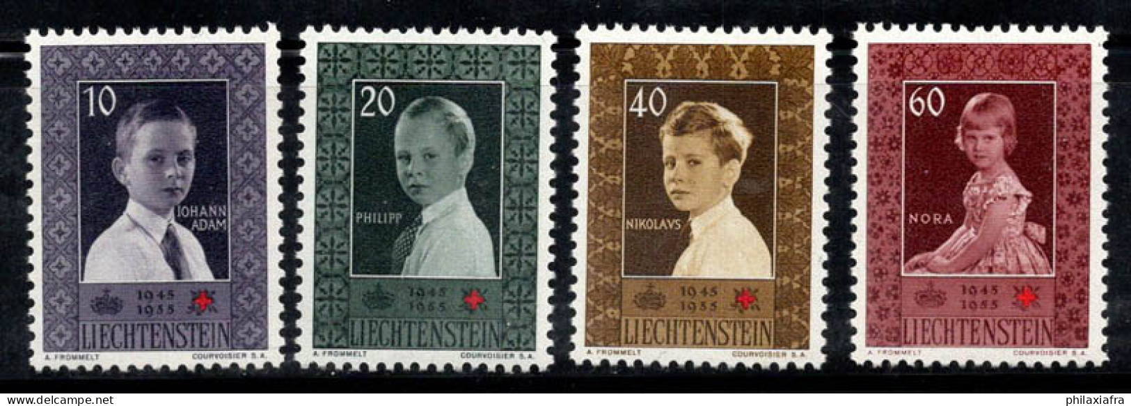 Liechtenstein 1955 Mi. 338-341 Neuf ** 100% Croix-Rouge, Enfants Célèbres - Ungebraucht