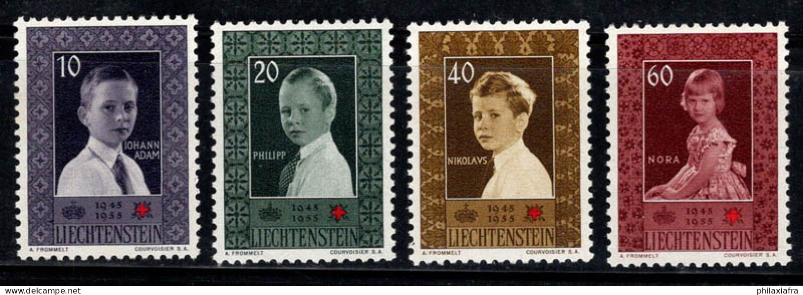 Liechtenstein 1955 Mi. 338-341 Neuf ** 100% Croix-Rouge, Enfants - Ungebraucht