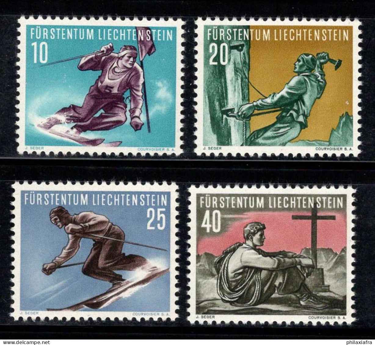 Liechtenstein 1955 Mi. 334-337 Neuf ** 100% Sport - Ungebraucht