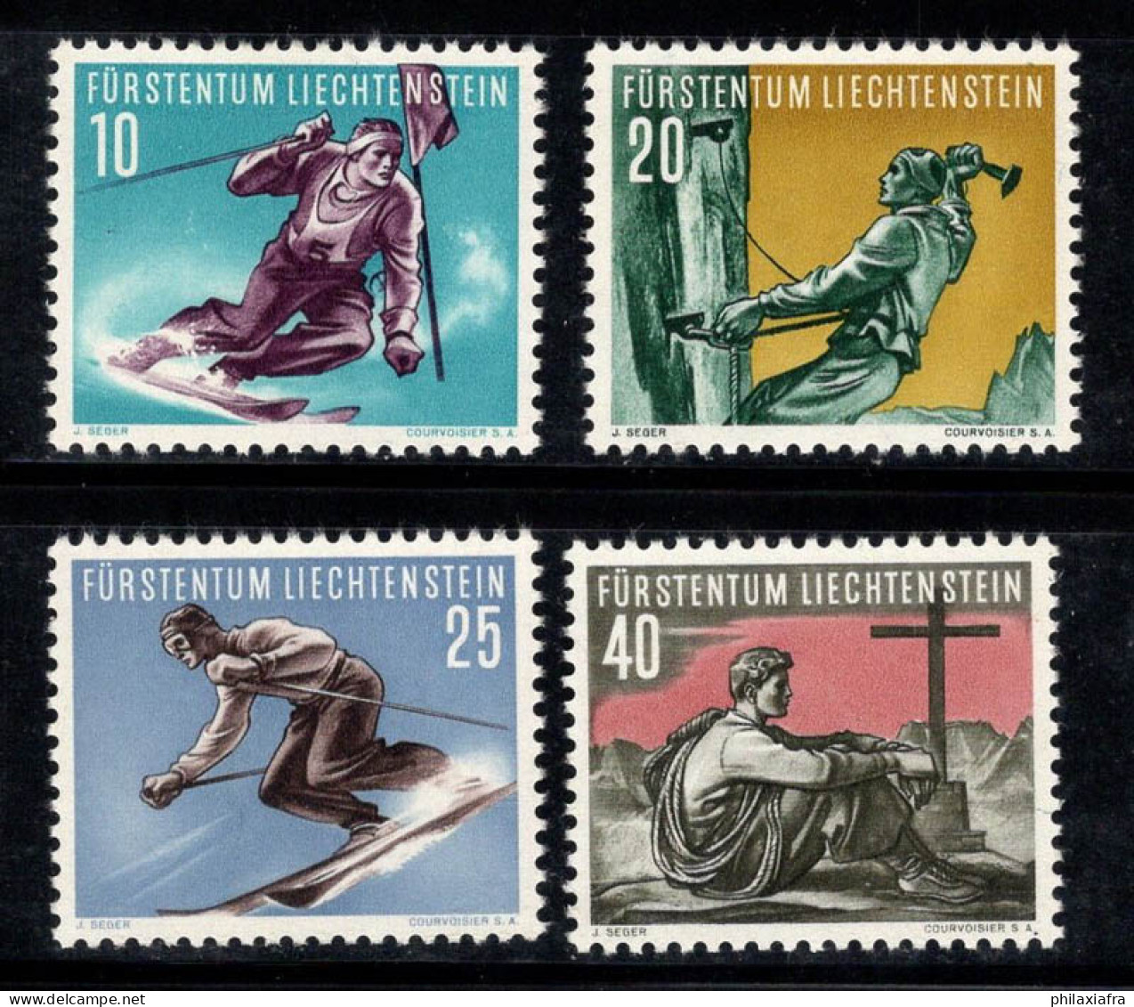 Liechtenstein 1955 Mi. 334-337 Neuf ** 100% Sport - Ungebraucht