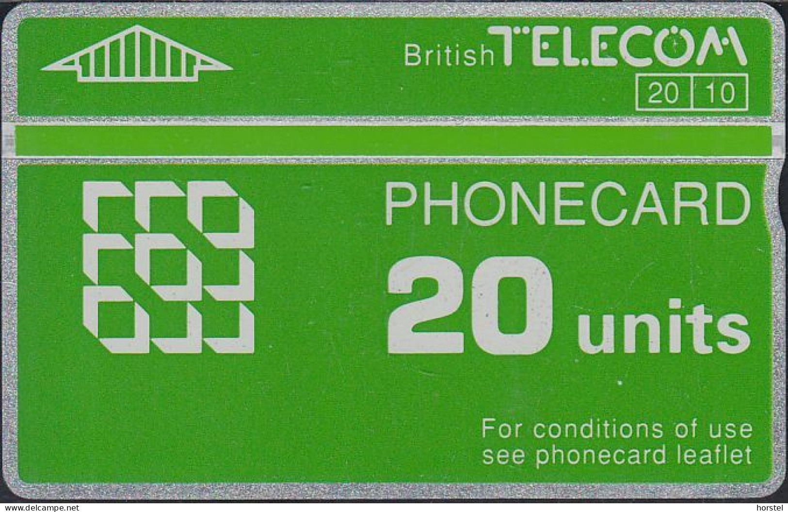 UK - British Telecom L&G  BTD024 - 5th Issue Phonecard Definitive - 20 Units - 011H - BT Emissions Définitives