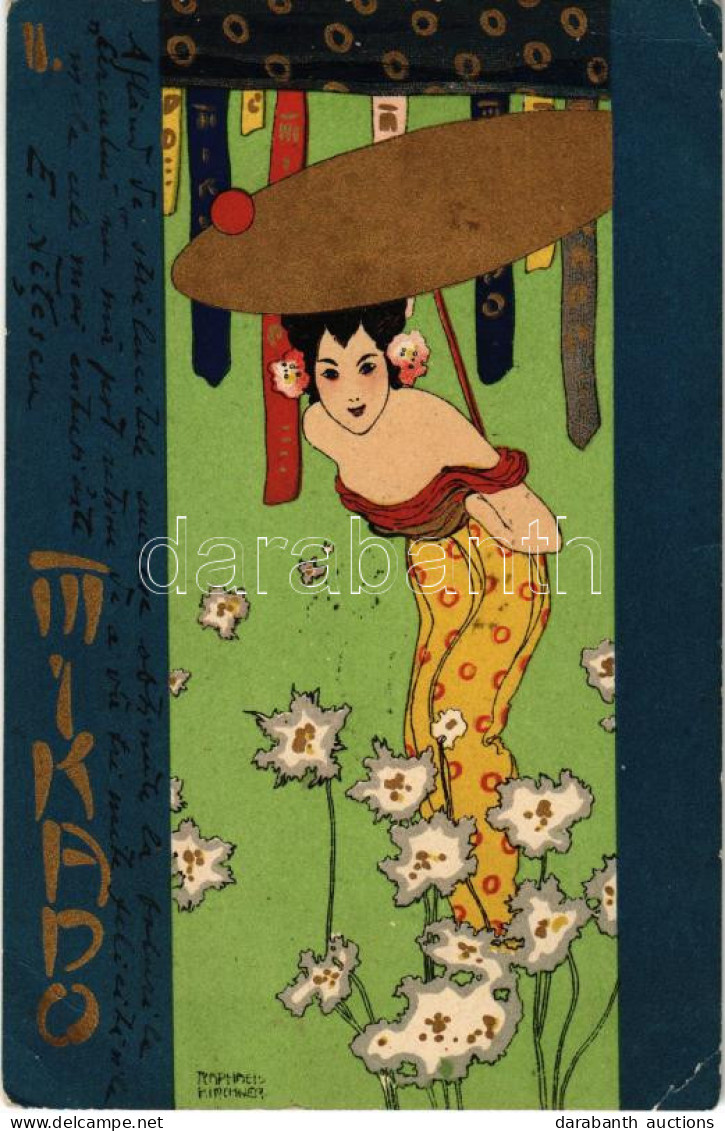 T3 1902 Mikado II. Asian Style Art Nouveau Litho S: Raphael Kirchner (EB) - Ohne Zuordnung