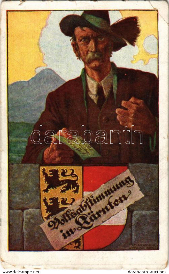 * T4 1920 Volksabstimmung In Kärnten / Carinthian Plebiscite Propaganda, Referendum, Coat Of Arms, Voting, Verlag Göth S - Non Classés