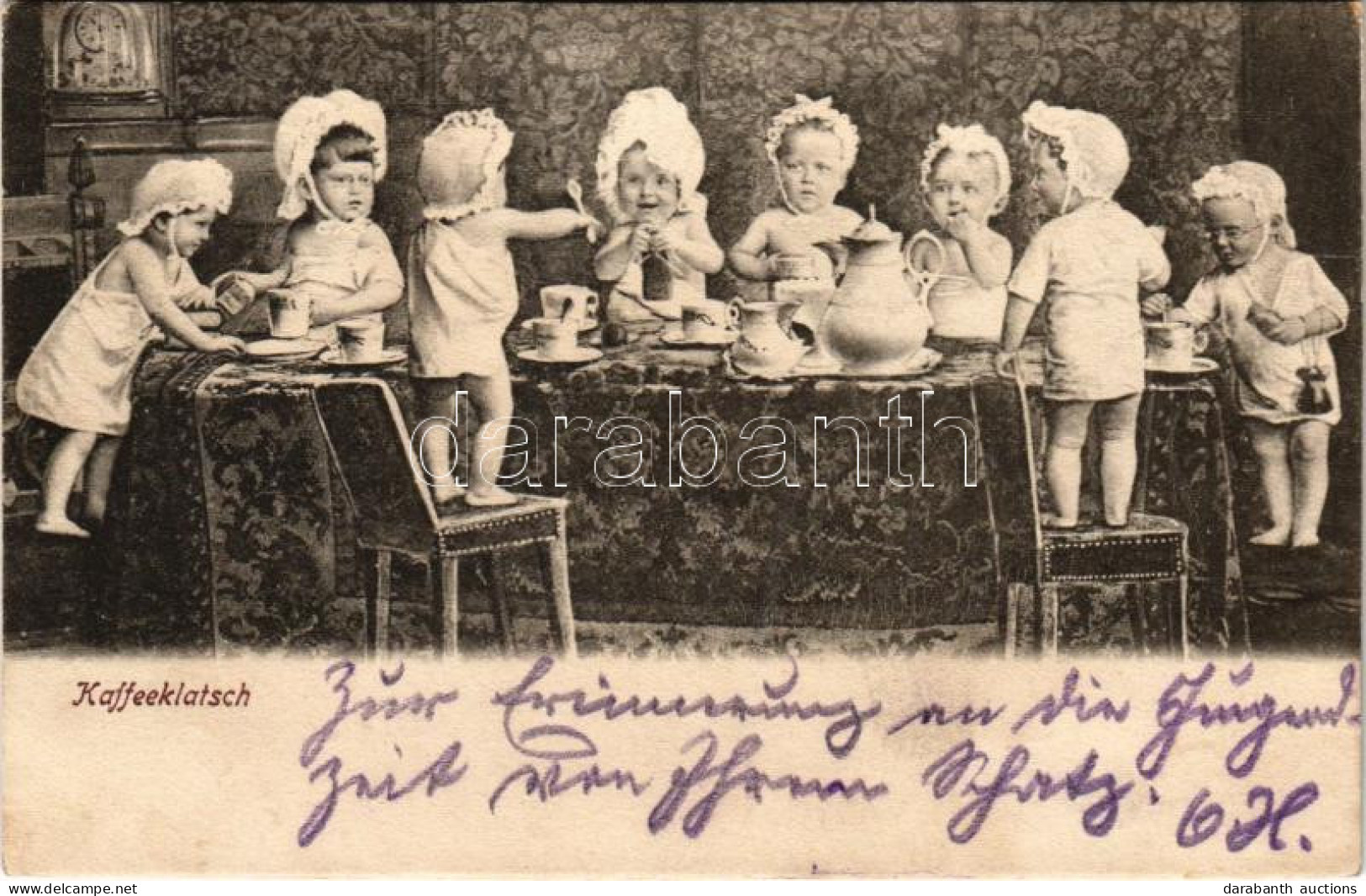 T2 1903 Kaffeeklatsch / Kisbabák Kávészünete / Babies At Coffee Break - Ohne Zuordnung